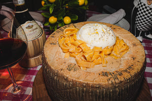 Pasta in Cheese Wheel in Miami Beach - Amalfi Trattoria